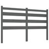 vidaXL Cabeceira de cama 126x4x100 cm pinho maci&ccedil;o cinzento
