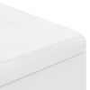 vidaXL Banqueta com almofada Branco 60 x 60 x 45 cm Couro sint&eacute;tico
