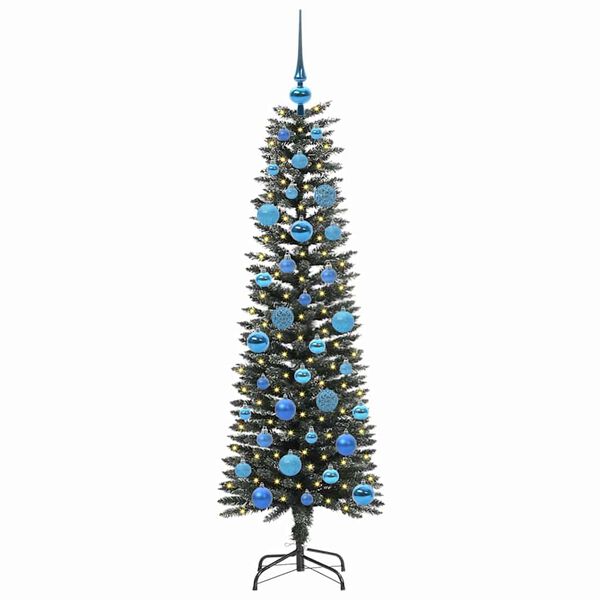 vidaXL &Aacute;rvore de Natal Artificial Verde 150 cm PVC, Pl&aacute;stico e A&ccedil;o