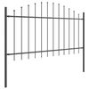 vidaXL Cerca para Jardim 6 pcs Cinzeto 170 x 140 cm A&ccedil;o revestido a p&oacute;