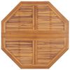 vidaXL Mesa de jantar para jardim dobrável 110x110x75 cm teca maciça