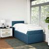 vidaXL Cama boxspring com colchão 90x190 cm veludo azul