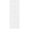 vidaXL Sapateira 59x17x169 cm derivados de madeira branco brilhante