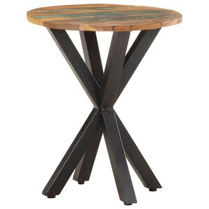vidaXL Mesa de apoio 48x48x56 cm madeira recuperada maci&ccedil;a