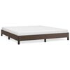 vidaXL Estrutura de cama 180x200cm couro artificial castanho