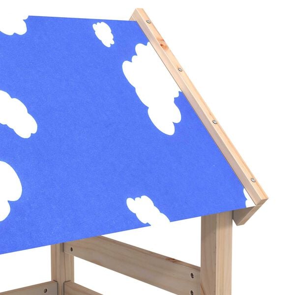 vidaXL Torre de Brincar Castanho Madeira de Pinheiro S&oacute;lida