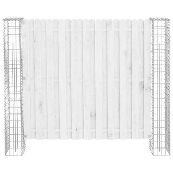 vidaXL Poste de Cerca 2 pcs Prateado 20 x 20 x 190 cm Metal