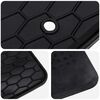 vidaXL Tapete de carro 3 pcs Preto Borracha