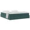 vidaXL Cama com arruma&ccedil;&atilde;o e colch&atilde;o Verde Escuro 180 x 200 cm Veludo