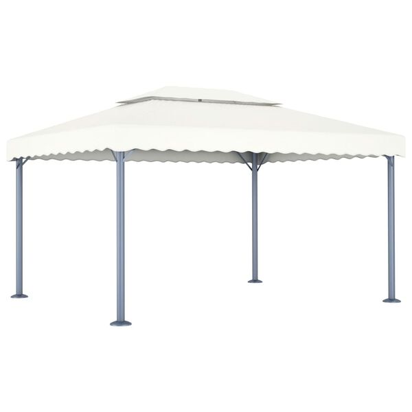 vidaXL Gazebo 400x300 cm alumínio creme