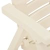 vidaXL Cadeiras de jardim 4 pcs pl&aacute;stico branco