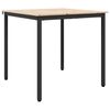 vidaXL Mesa de jantar Natural 80 x 80 x 75 cm