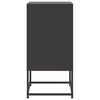vidaXL Mesa de cabeceira 36x39x78 cm aço preto
