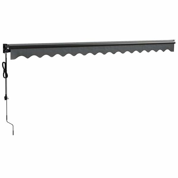 vidaXL Toldo retr&aacute;til autom&aacute;tico 4x3 m antracite