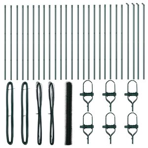 vidaXL Poste de Cerca Verde