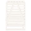 vidaXL Abrigo para caixote do lixo 84x90x128,5 cm pinho maci&ccedil;o branco