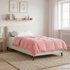 vidaXL Duvet de Ano Inteiro Colchonete Rosa 135 x 220 cm Microfibra