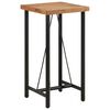 vidaXL Mesa de bar 55x55x107 cm madeira de ac&aacute;cia maci&ccedil;a e ferro