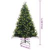 vidaXL &Aacute;rvore de Natal Artificial Articulada 300 LEDs Verde 210 cm
