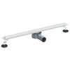 vidaXL Ralo de Chuveiro 360&deg; com Modelo Slim Prateado 70 cm