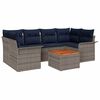 vidaXL Conjunto de Sof&aacute; de Jardim 7 unid. 6-N&uacute;mero de lugares