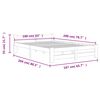 vidaXL Estrutura de cama 160x200 cm madeira pinho maciço castanho mel