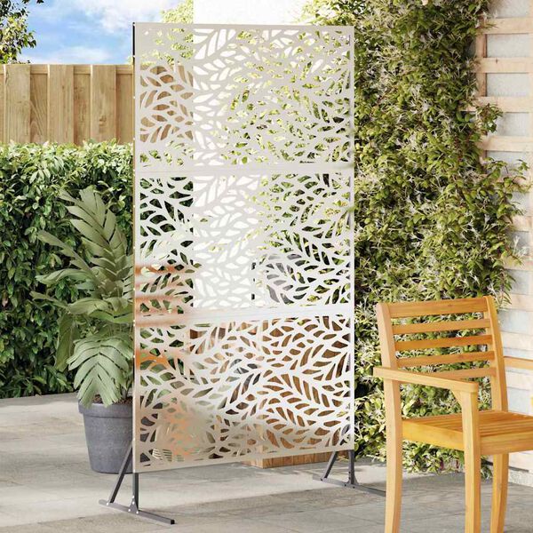 vidaXL Protetor de Privacidade Cinzeto 100 x 50 x 180 cm A&ccedil;o