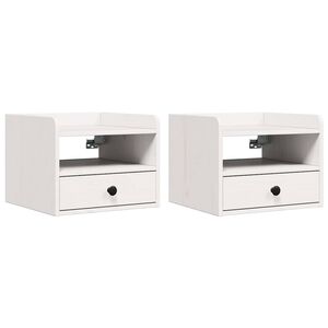 vidaXL Mesa-de-cabeceira 2 unid. Branco 38 x 36 x 29,5 cm