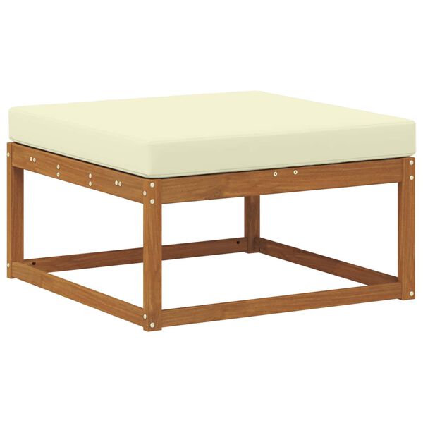 vidaXL Conjunto de Sof&aacute;s para Exterior 7 pcs Natural e Creme