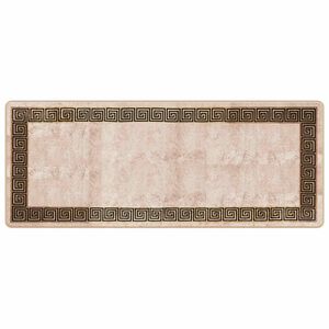 vidaXL Passadeira MARSA Preto 80 x 200 cm Poli&eacute;ster e PVC