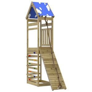 vidaXL Conjunto de brincar para exterior madeira de pinho impregnada