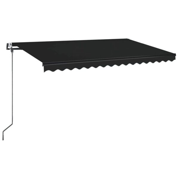 vidaXL Toldo retr&aacute;til autom&aacute;tico 400x350 cm antracite