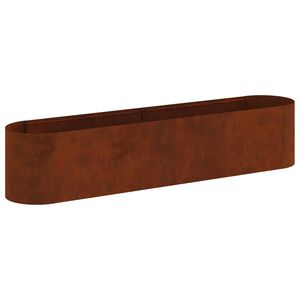 vidaXL Cama de Jardim Elevada A&ccedil;o Corten 200 x 40 x 40 cm