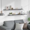 vidaXL Prateleiras de parede 2 pcs 100x9x3 cm cinzento
