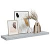 vidaXL Prateleira de parede suspensa 90x23,5x3,8 cm MDF cinza cimento