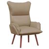 vidaXL poltrona Cappuccino 69 x 74 x 93 cm Couro Artificial