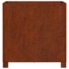 vidaXL Vaso/floreira c/ pernas 2 pcs 50x50x50cm a&ccedil;o corten enferrujado