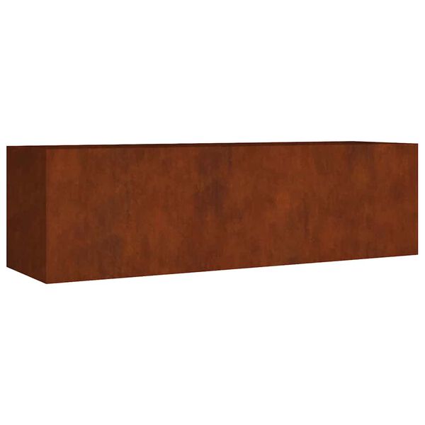 vidaXL Canteiro elevado de jardim 280x80x80 cm a&ccedil;o corten