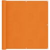 vidaXL Tela de Varanda 110 x 500 cm Tecido Oxford Retangular Laranja