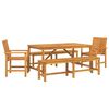 vidaXL Conjunto de Jantar para Jardim 5 unid. Castanho