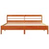 vidaXL Cama sem colch&atilde;o 180x200 cm pinho maci&ccedil;o castanho-mel