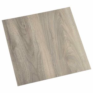 vidaXL Pranchas de Piso Autoadesivo Preto e Madeira 30,5 x 30,5 cm