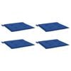 vidaXL Almofad&otilde;es p/ cadeiras jardim 4 pcs 40x40x4 cm oxford azul real