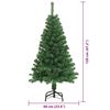 vidaXL &Aacute;rvore de Natal Artificial Verde 120 cm PVC, A&ccedil;o e Pl&aacute;stico