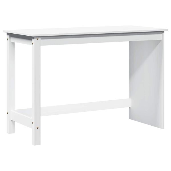 vidaXL Mesa Branco 112 x 50 x 75 cm Madeira de Pinho S&oacute;lido