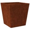 vidaXL Garden Planters 2 pcs 40x40x40 cm a&ccedil;o resistente &agrave;s intemp&eacute;ries