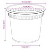 vidaXL Vaso Redondo para Flores 24 pcs Vermelho Tijolo &Oslash; 12,5 x 10 cm
