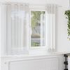 vidaXL Cortinas de voile com ilhós 2 pcs branco