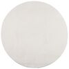 vidaXL Tapete de pelo curto IZA visual escandinavo &Oslash; 120 cm cor creme