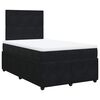 vidaXL Cama boxspring com colch&atilde;o 120x200 cm veludo preto